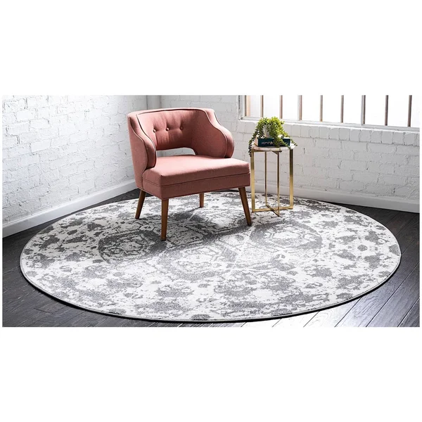 RugPal Bianco Transitional Area Rug Collection 9'x12' in Silvery Color