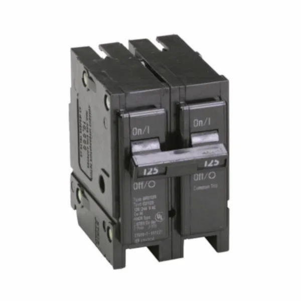 Eaton Type BR 125-Amp 2-Pole Standard Trip Circuit Breaker 372101