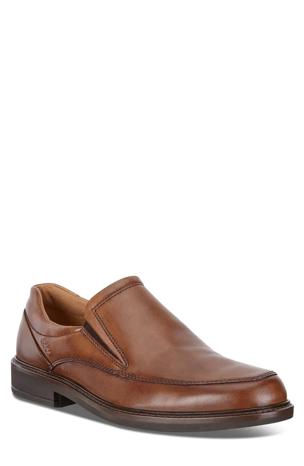 Ecco Men's Holton Apron Toe Slip on Amber - 39