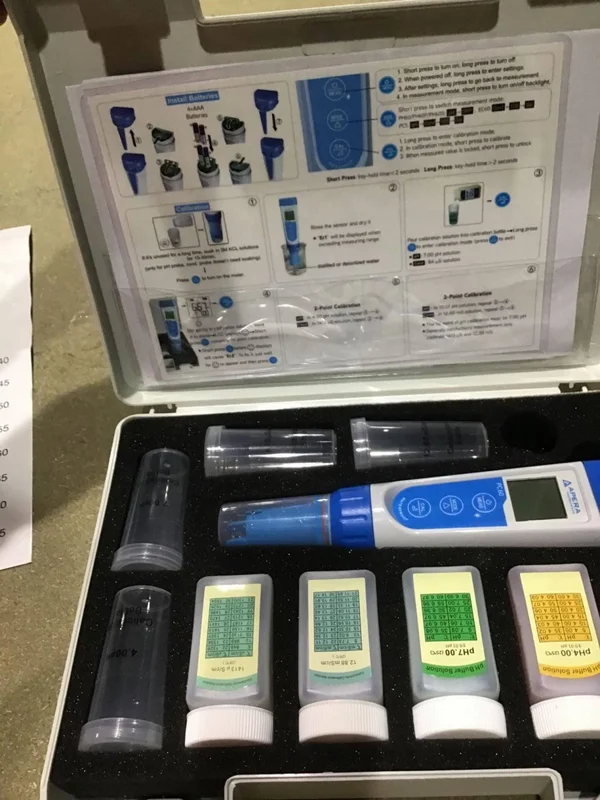 Apera Instruments AI316 Multi-Parameter Pocket Tester, Replaceable Probe, PC60 Premium 5-in-1 Waterproof pH/Conductivity/TDS/Sal