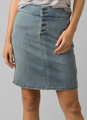Prana Aubrey Denim Skirt - Women's 6 Dusted Blue