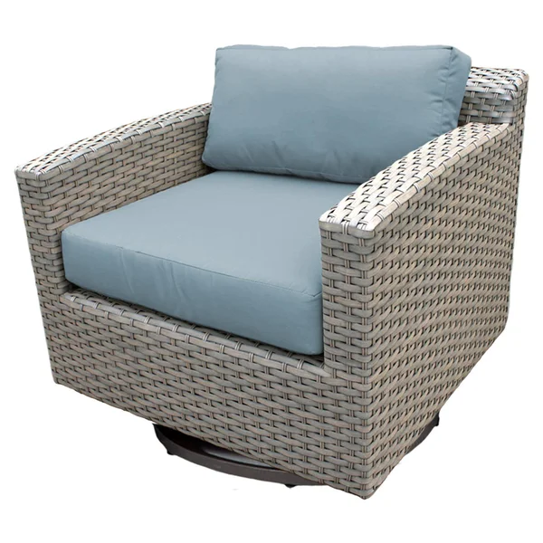 TK Classics Florence Swivel Chair in Spa