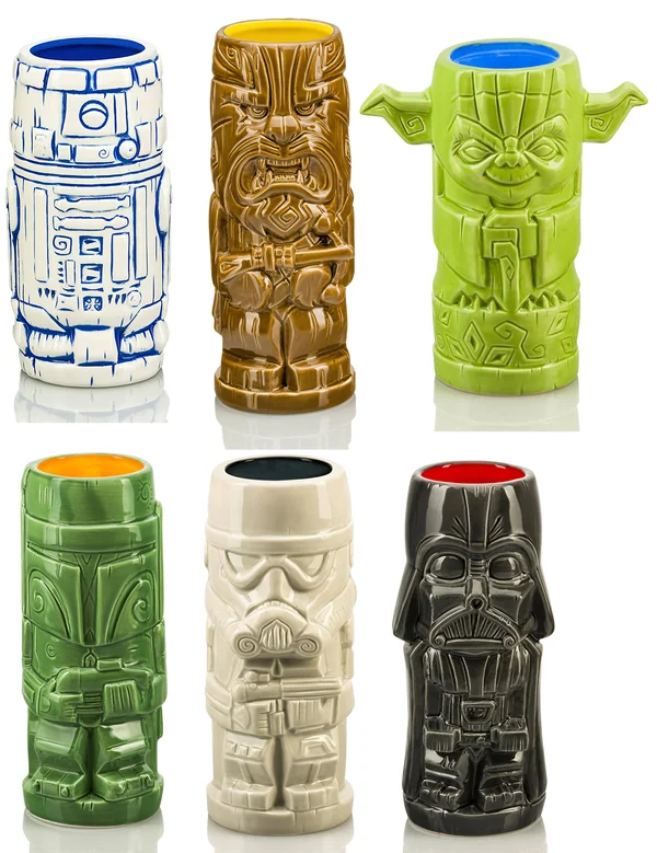 Star Wars Series 1 Ceramic Geeki Tiki Mugs - Set of 6