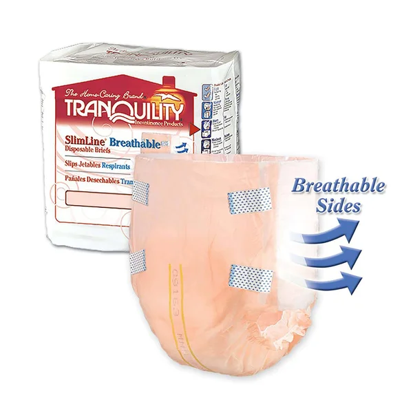 Tranquility Slimline Breathable Brief, Large, 96/Case