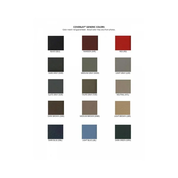 Dash Cover - Coverlay 18-205C-BLK Black