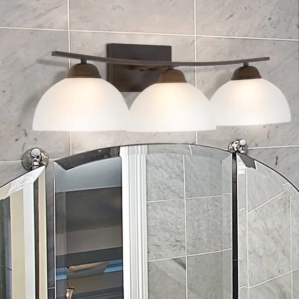 Yosemite Home Decor Alta Peak 107-3V-AWCF Bathroom Vanity Light, White