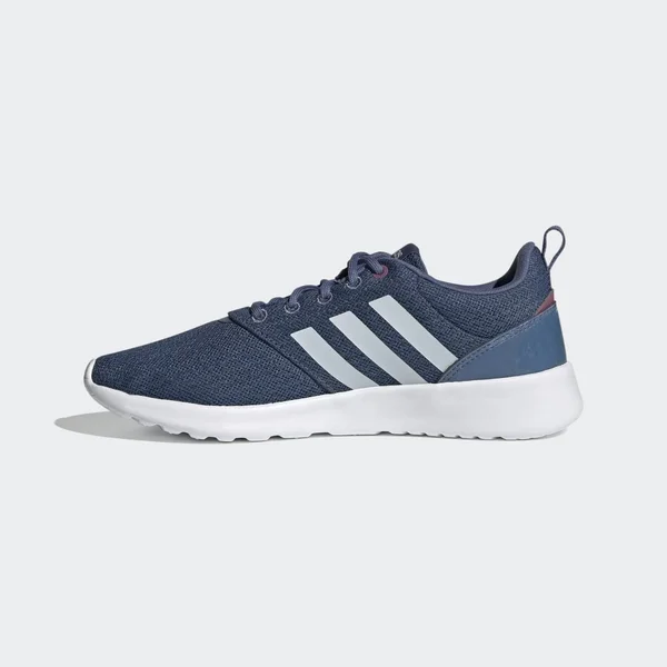 adidas - womens, QT Racer 2.0, Crew Blue/Halo blue/cherry Metallic, 5.5