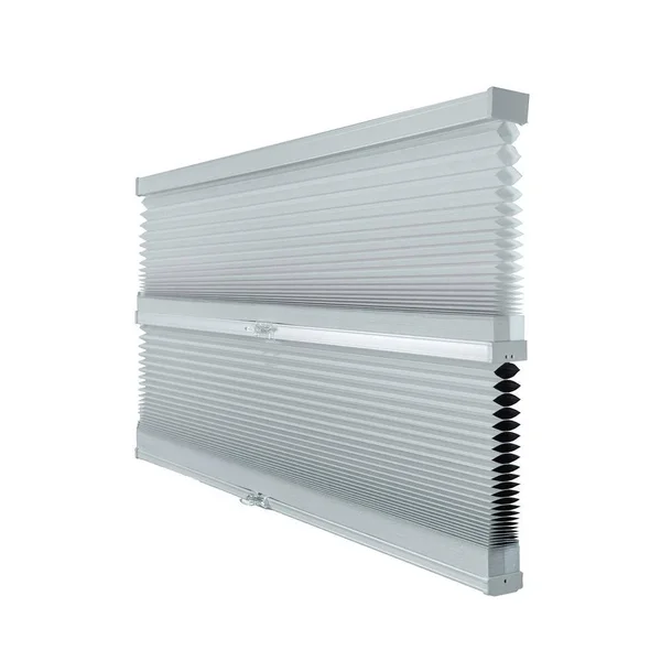 Chicology Cut-to-Width Gray Sheen 9/16 in. Light Filtering and Privacy Cordless Cellular Shade - 47.5 in. W x 72 in. L - Gray She