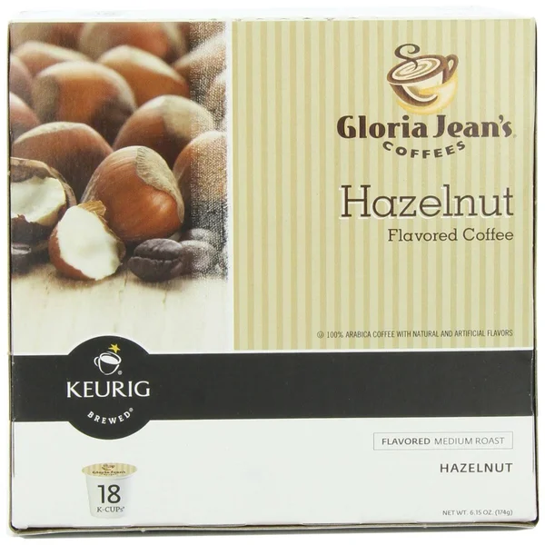 Gloria Jean&s Coffee K-Cups - Hazelnut - 18 count