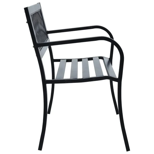 vidaXL Garden Bench 49.2x22 Steel Gray
