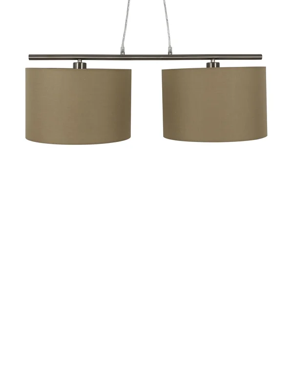 Kloss Two Drum Shade Pendant - 63 x 31.5 x 13.78 in