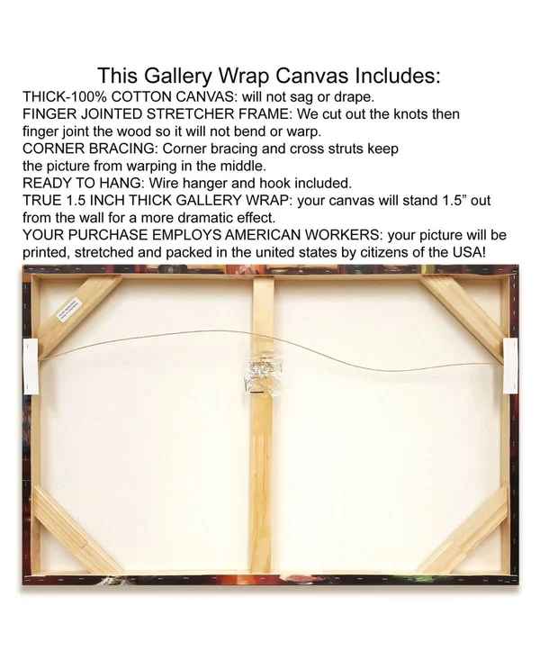16x22 x 40x22 Blessings Brighten Giclee Print on Gallery Wrap Canvas
