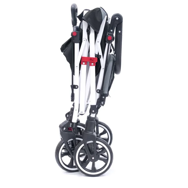 Push Pull Titanium Series Plus Folding Wagon Stroller with Canopy, Black Black/Gray, Assembly Required