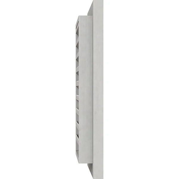 22 inchw x 20 inchh Vertical Gable Vent (27 inchw x 25 inchh Frame Size): Primed - Functional, Smooth Western Red Cedar Gable Ven