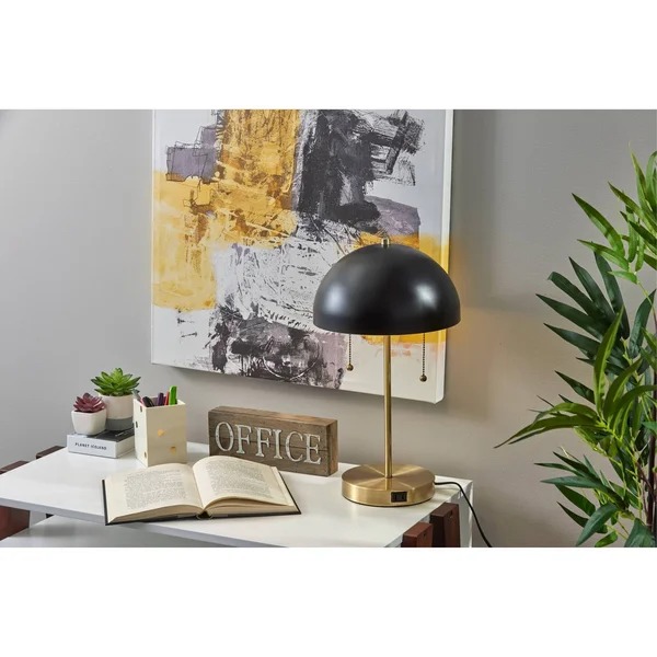 Adesso Bowie Table Lamp - Black