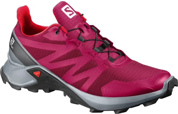 Salomon Women's Supercross Trail Shoes India Ink - White, Black 7.5