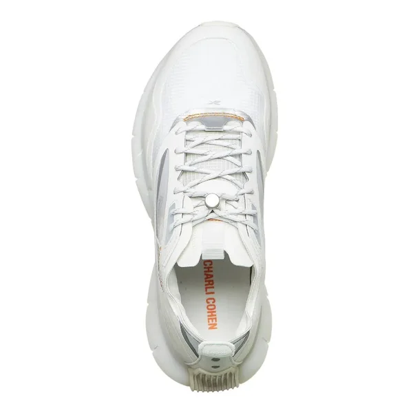 Reebok Zig Kinetica Horizon - True Grey 1 - White, High Vis Orange - US 9 - Women