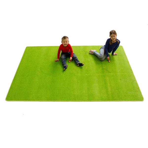 Learning Carpets CPR467 - Solid Green Rectangle