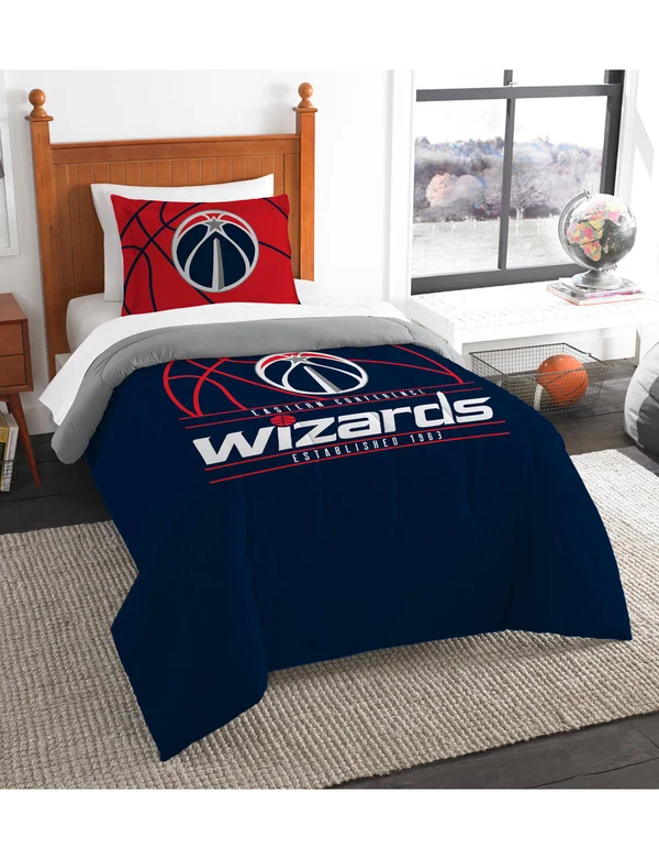 Washington Wizards REVERSE Slam Twin Comforter Set