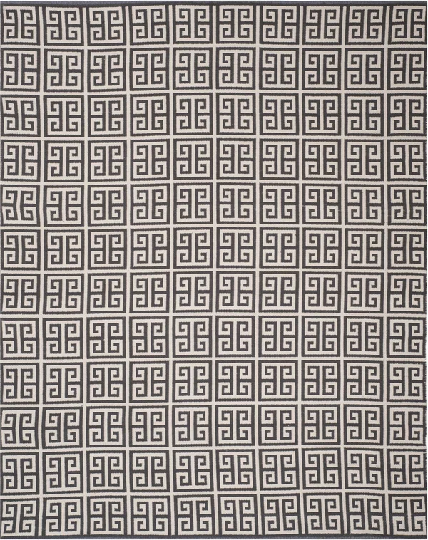 Safavieh Montauk MTK724E Area Rug Dark Grey, Ivory 6& x 6& Square