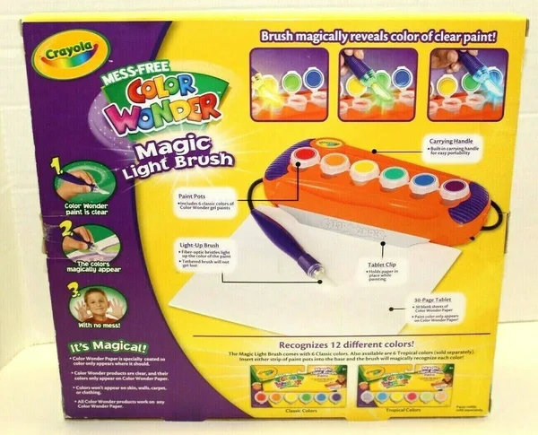 Crayola Mess Free Color Wonder Magic Light Brush Kit