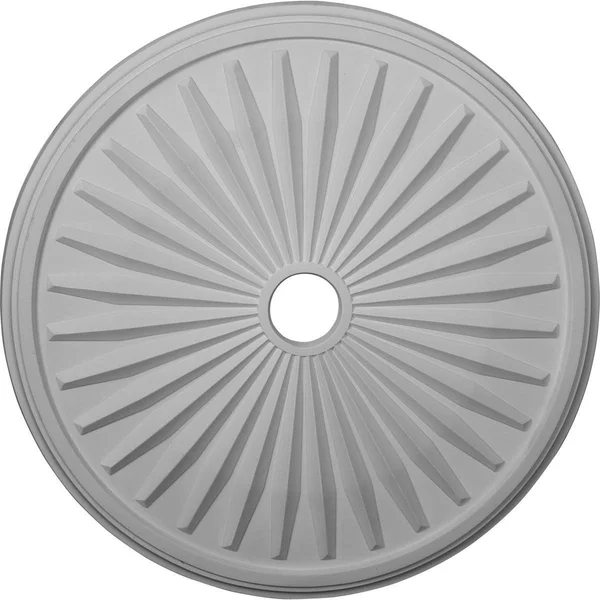 33 1/8x22OD x 3 1/2x22ID x 1 3/8x22P Leandros Ceiling Medallion (Fits Canopies Up to 5x22) - Hand-Painted Mississippi Mud