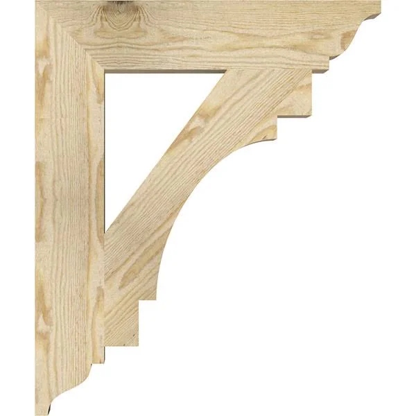 4x22W x 20x22D x 24x22H Merced Traditional Rough Sawn BRACKET - Douglas Fir