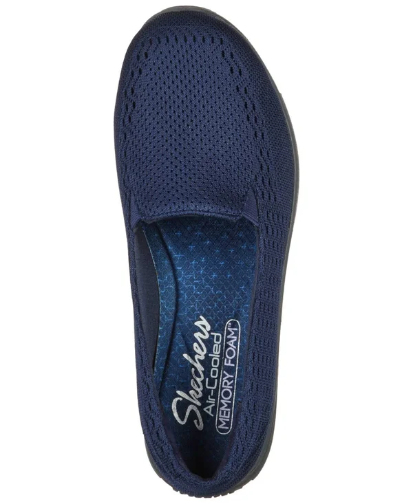 Skechers Women's Relaxed Fit Reggae Fest Pillows Slip-On - Navy