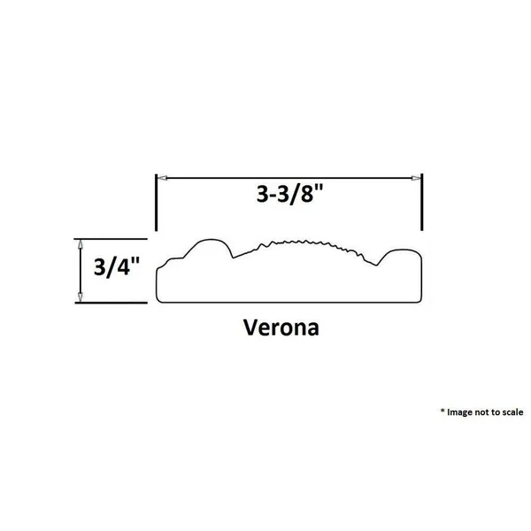MirrorChic Verona 24 in. x 42 in. Mirror Frame Kit in Silver - Mirror Not Included