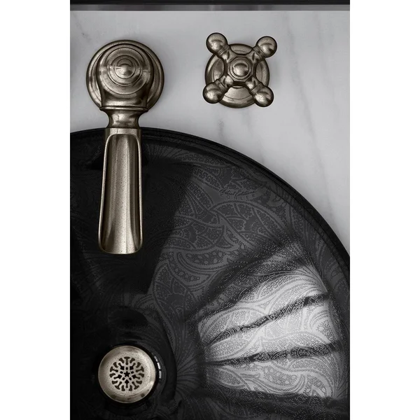 Kohler 98068-3-BN Artifacts Bathroom Sink Cross Handles - Vibrant Brushed Nickel