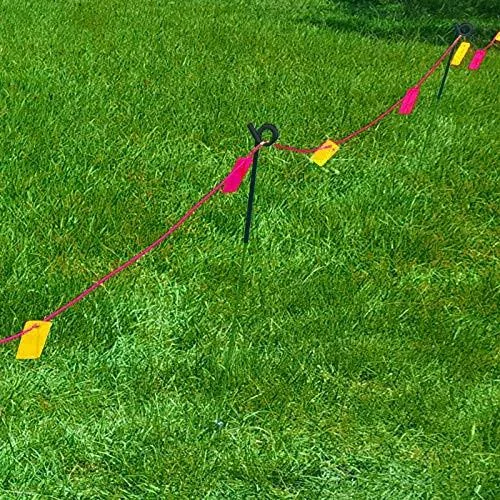 MTB 39 Inches Black Heavy Duty Steel Pig Tail Step-In Fence Post - Pack of 10