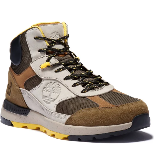 Timberland Men's Field Trekker Mid-High Boots - Medium Grey Leather
