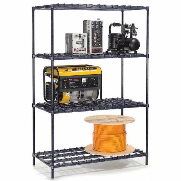 Nexel DS18606Z POLY-Z Brite Heavy Duty Wire Shelving - 60x22W x 18x22D x 63x22H