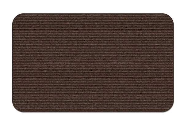 House - Home and More Indoor/Outdoor Double-Ribbed Carpet Area Rug with Skid-Resistant Rubber Backing - Bittersweet Brown - 3' x