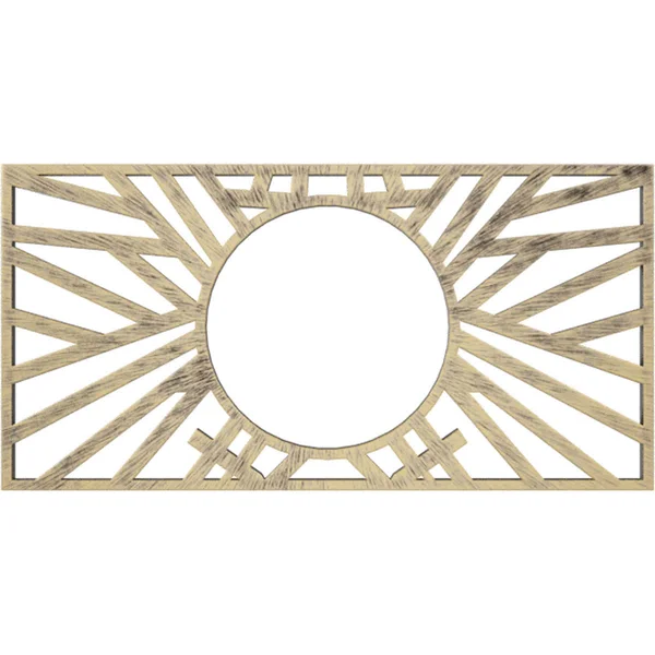Ekena Millwork CMPP26X13HOAPG 26x22W x 13x22H x 9 5/8x22ID x 3/4x22P Hoover Architectural Grade PVC Pierced Ceiling Medallion, A