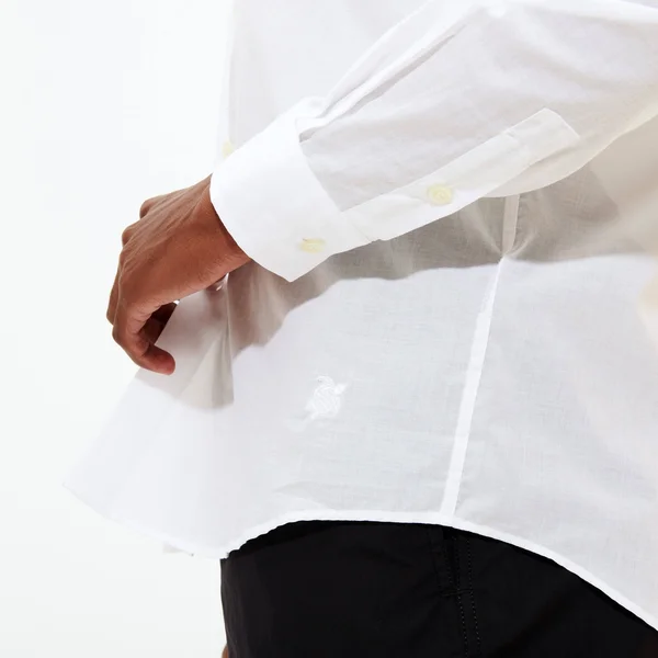 Vilebrequin Solid Cotton Veil Shirt - Caracal - White
