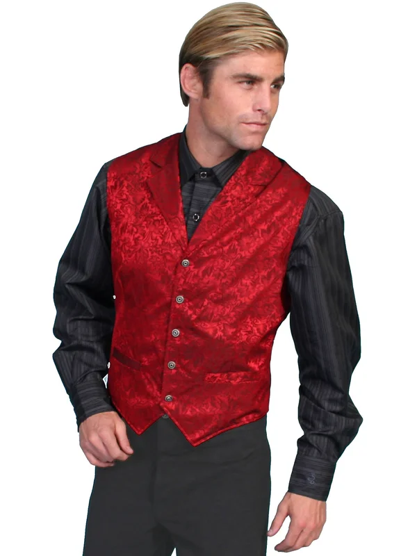 NewGroove Mens Wah Maker Twin City Vest - Red - Large, Men's