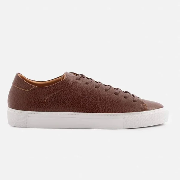 Beckett Simonon Reid Sneakers - Pebbled - Oxblood/White, Size 10, Men's Sneakers