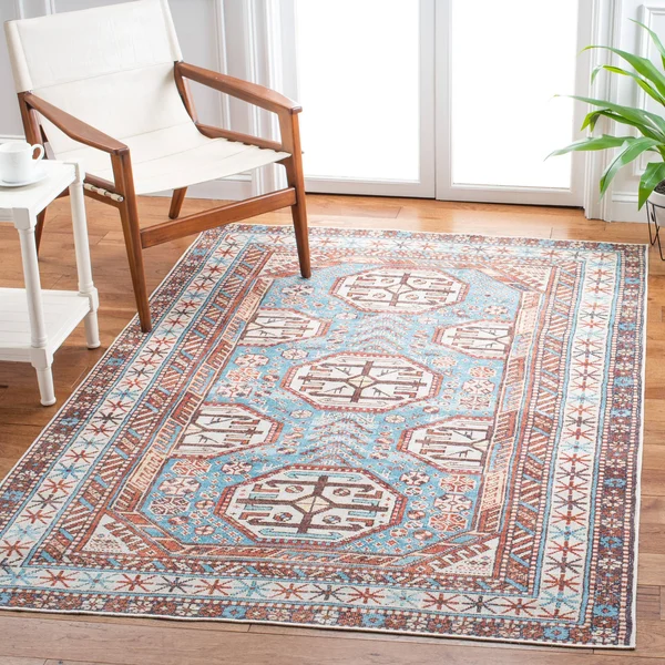 Safavieh 9' x 12' Serapi SEP383J Light Blue - Brown Rug