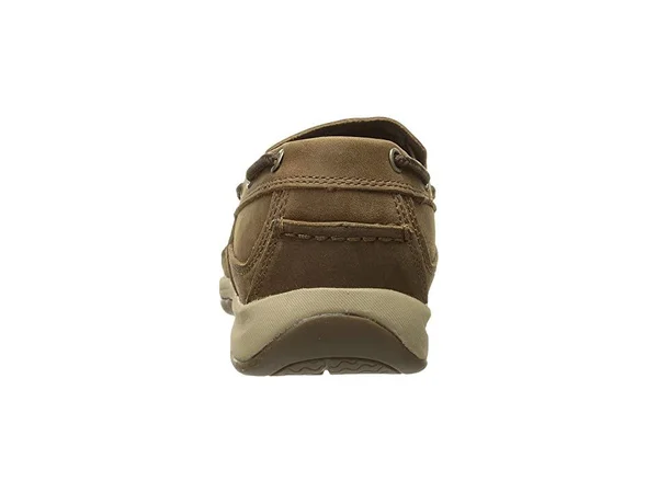 Rockport Works Sailing Club Slip on Boat Shoe Steel Toe, Men's Brown