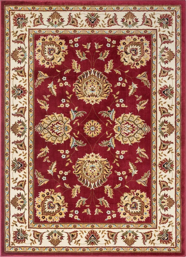 Well Woven Red 6& 7x22 x 9& 3x22 Abbasi Rug Timeless Traditional Rectangle - 3713600-67093