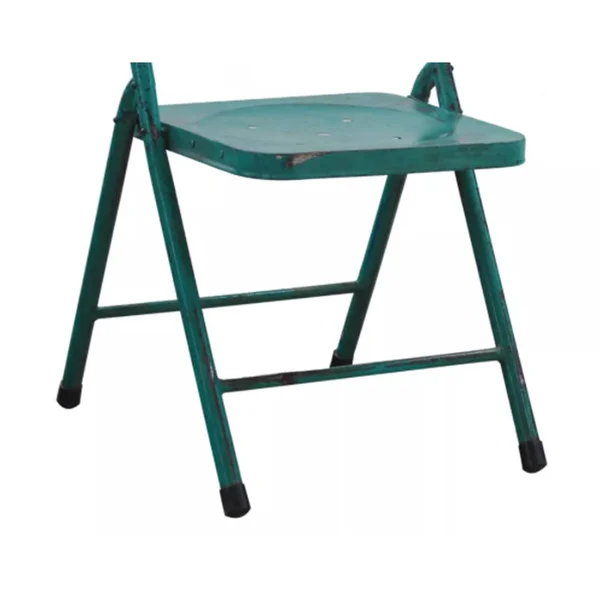Au0026B Home Antique Look Folding Chair, Green, 14.2" x 15.4" x 32.7"