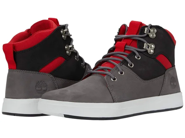 Timberland Men's Davis Square Chukka Boots Grey Nubuck - Size 9 Medium
