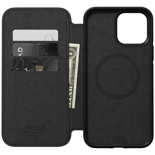 Nomad Modern Leather Folio - Rustic Brown - iPhone 13 Pro Max