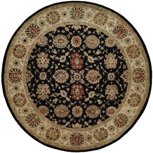 Kalaty Empire EM-283 Black-Ivory 5& x 8& Area Rug