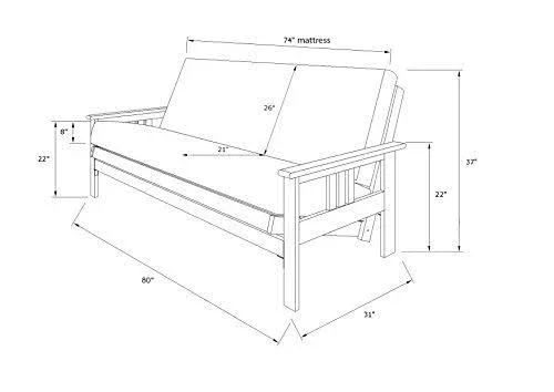 Kodiak Furniture Monterey Full Frame with Storage Drawers-Color:Barbados/Blue - Style:Linen Aqua Mattress