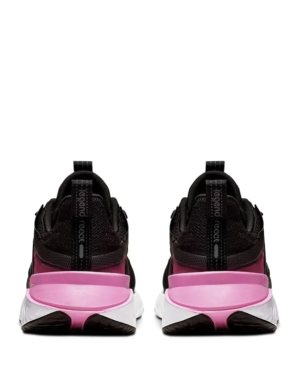 Nike Legend React 2 Black/Pink Women's Running Shoes, Size: 7.5