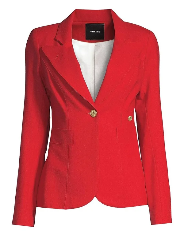 Smythe Women's Duchess Wool Blazer - Red - Size 6