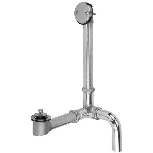 Jaclo 393-TB Side Outlet Lift and Turn Two Hole Tub Waste - Tristan Brass