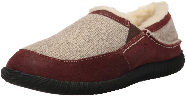 Acorn Men's Rambler Moc Slipper Grey Ragg Wool 9